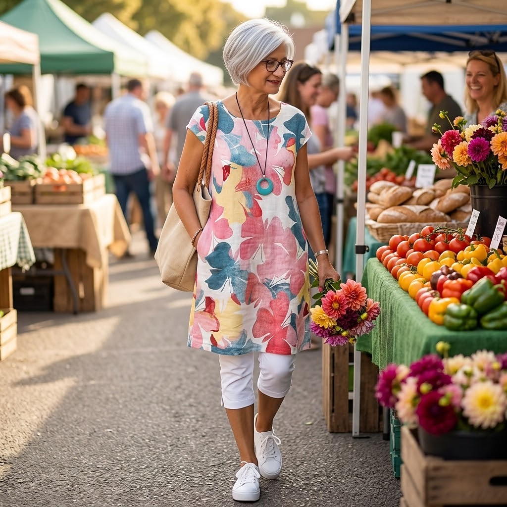 Women's Watercolour Floral Summer Dress
