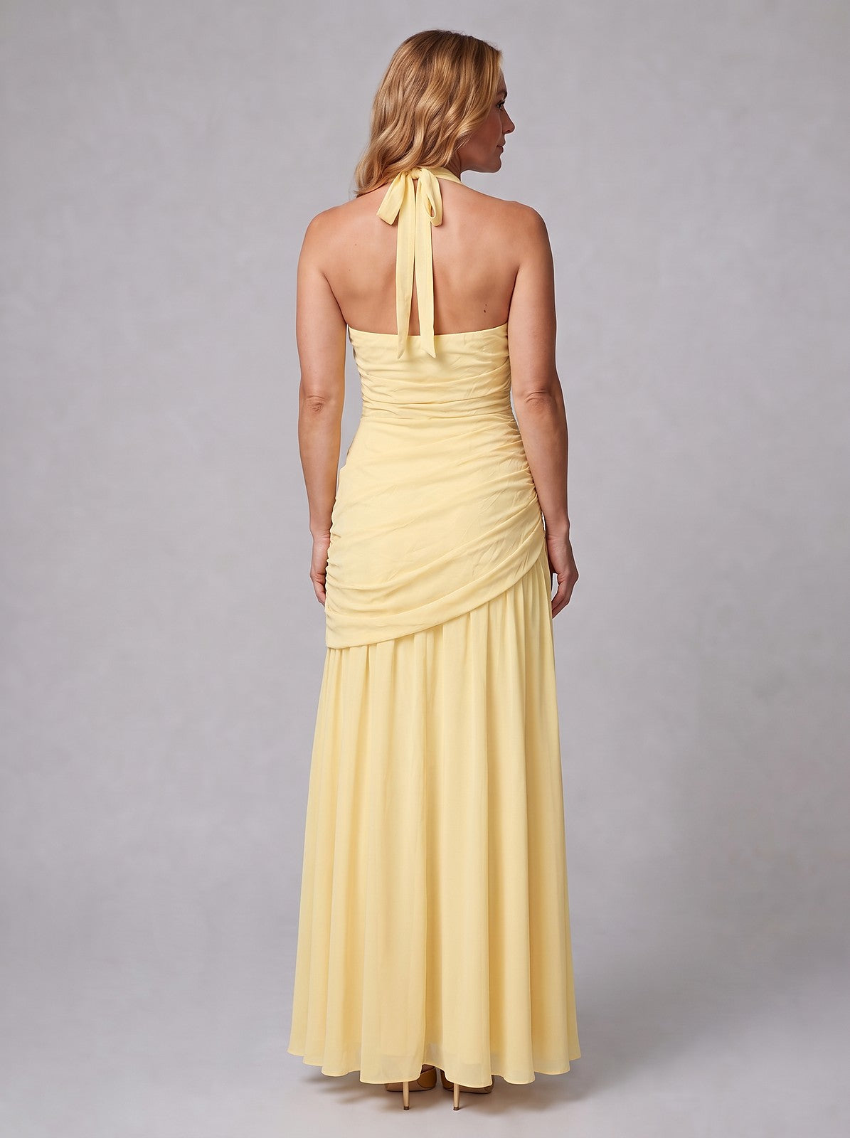 Women's Mermaid Halter Maxi Formal Dress