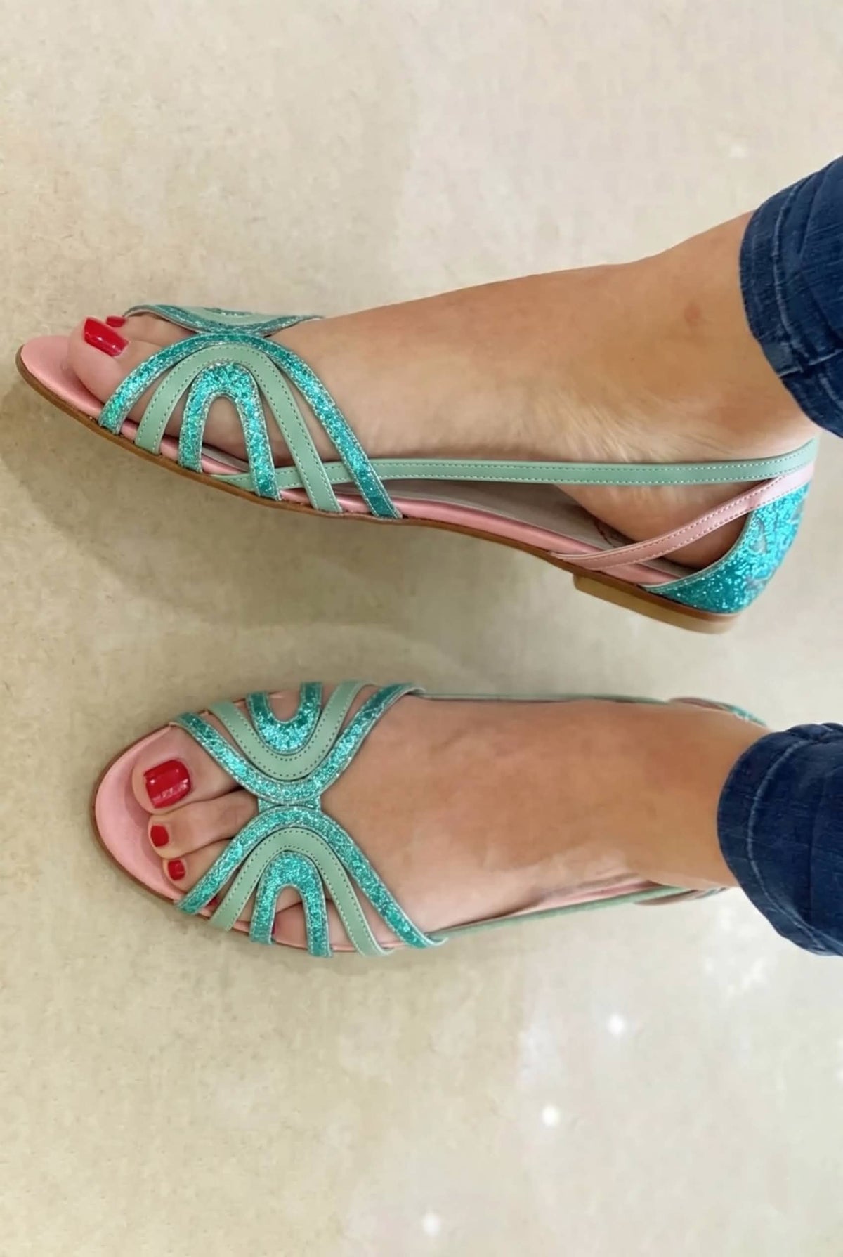 Women's Strappy Flat Slingback Sandals