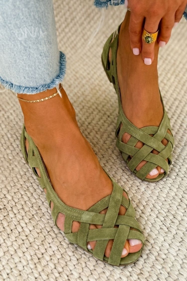 Women's Woven Slip On Sandals