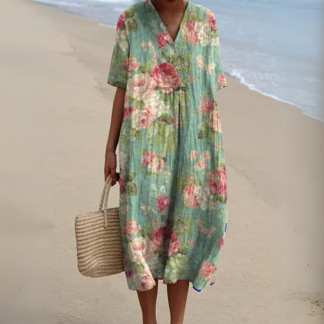 Women's Floral Summer Midi Dress