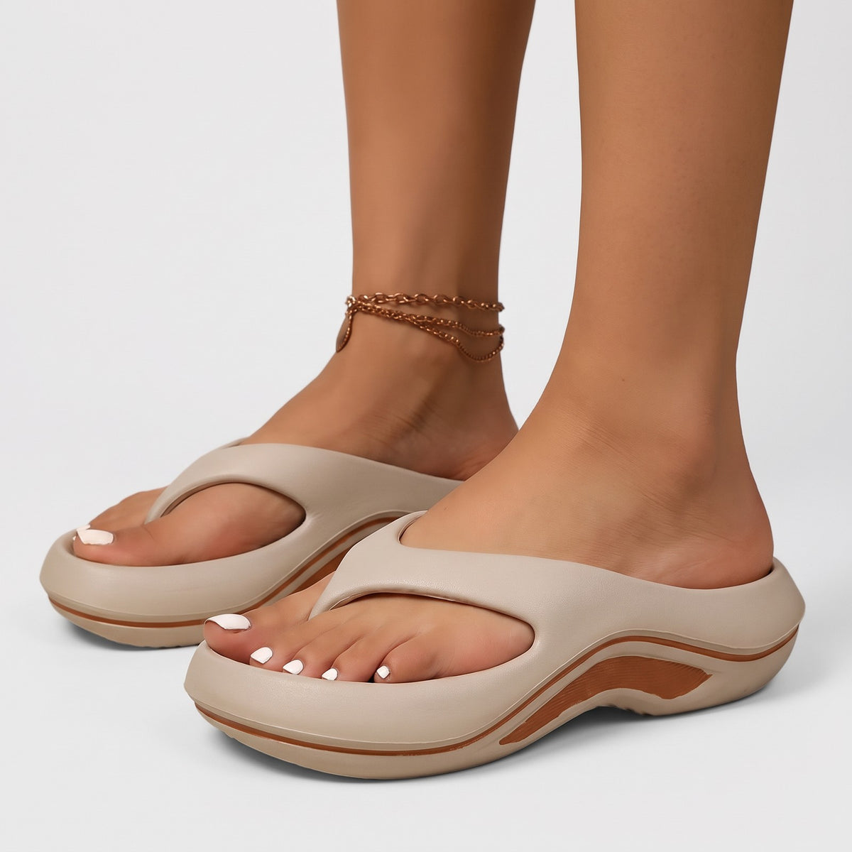 Women's Platform Thongs Flip Flops