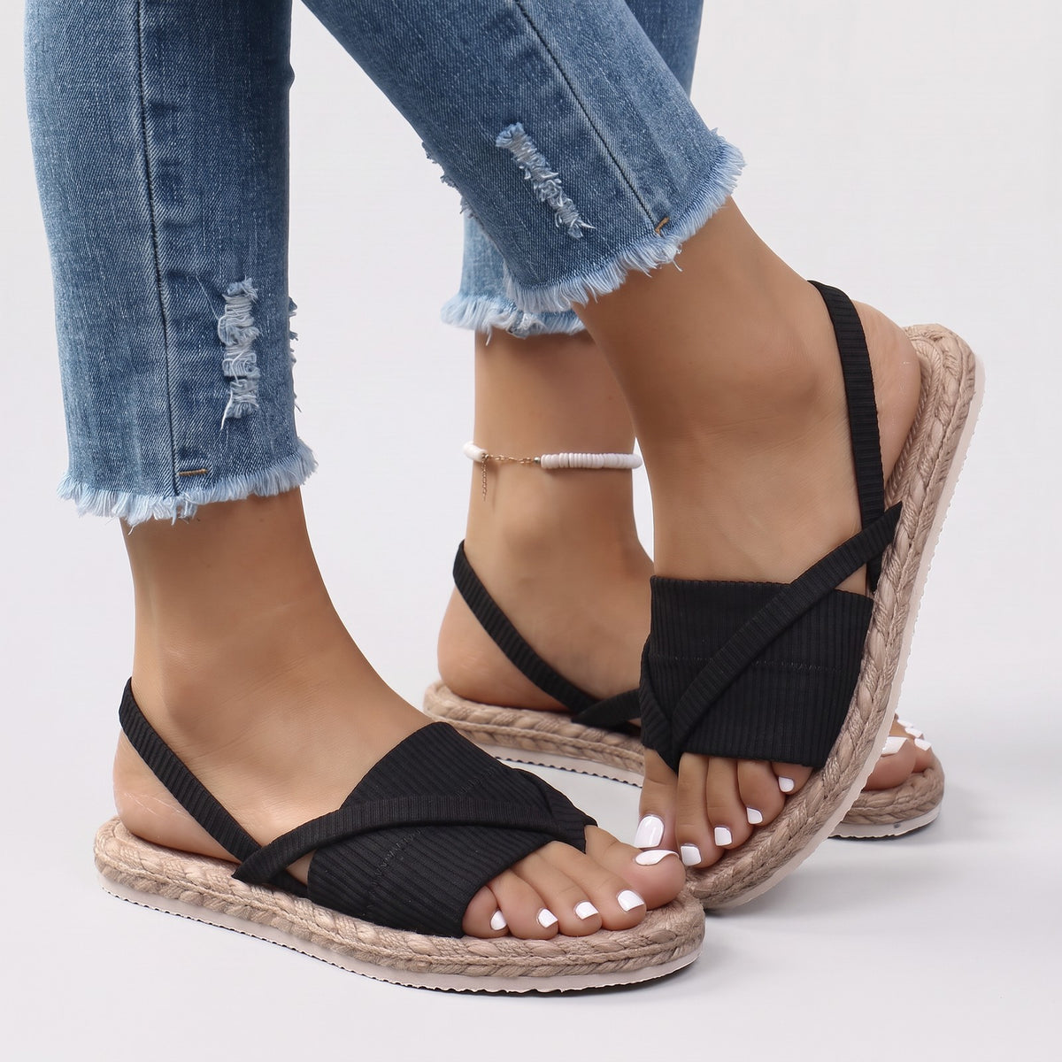 Women's Flat Espadrille Sandals