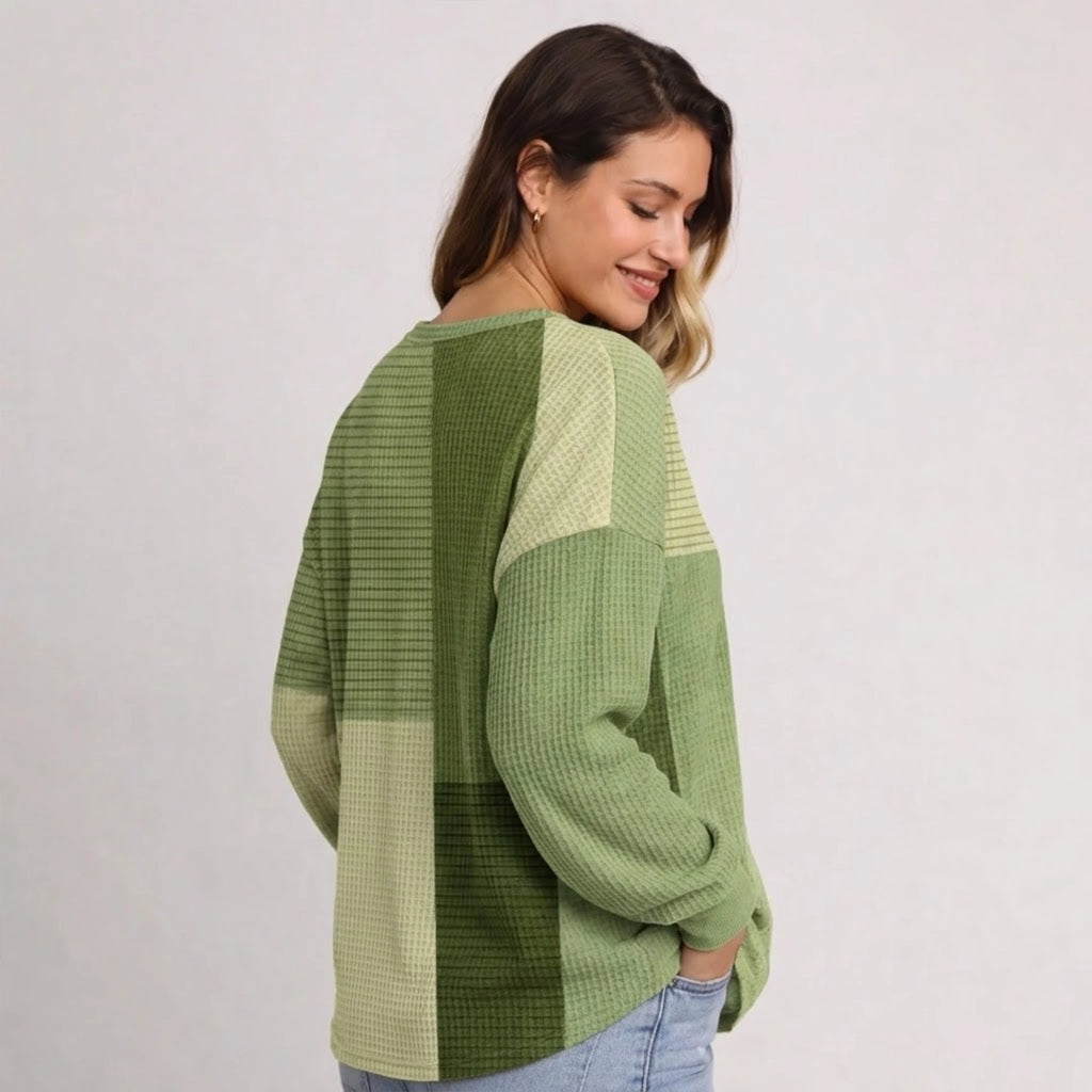 Waffelstrick Damenpullover Greta