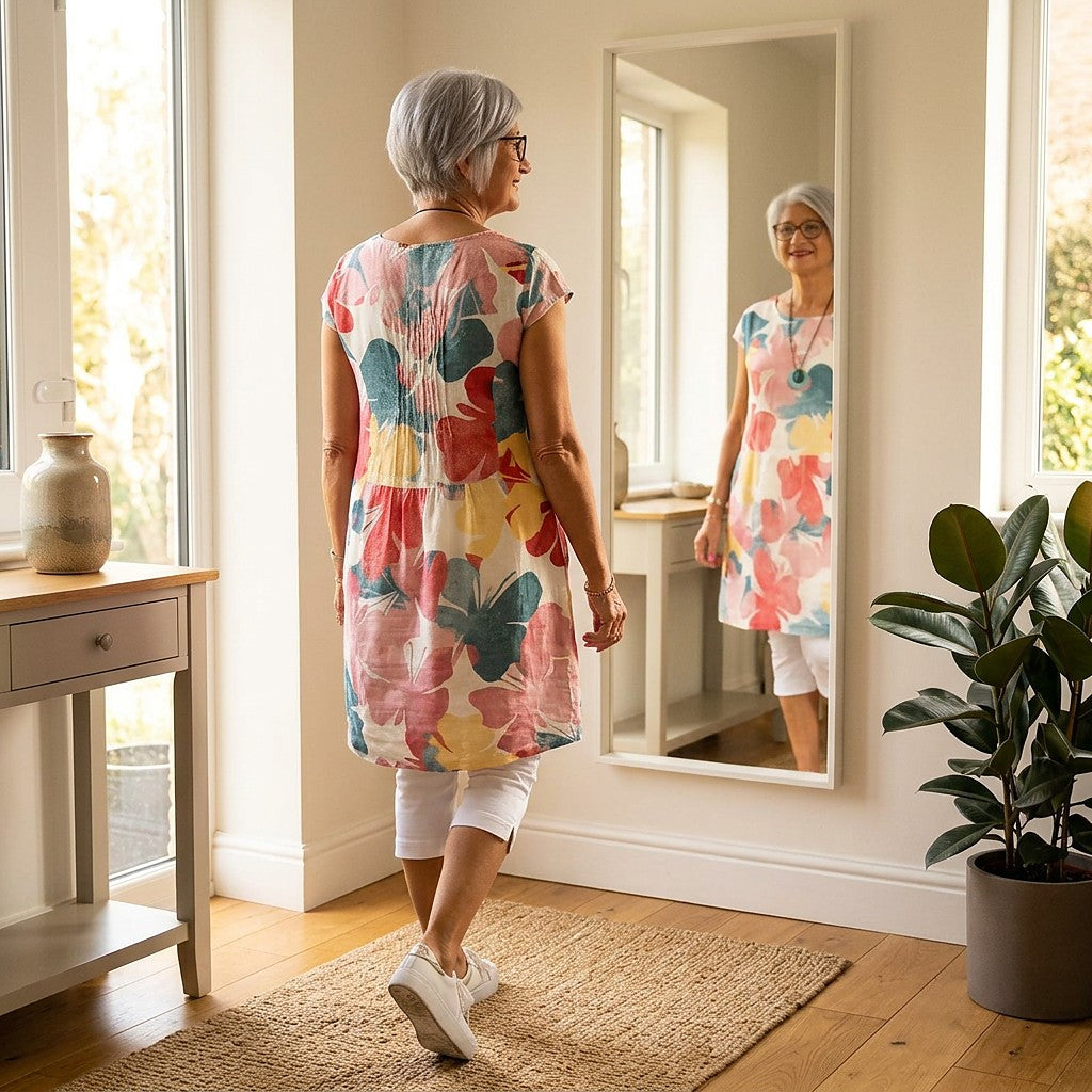 Women's Watercolour Floral Summer Dress