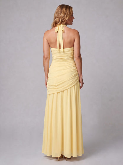 Women's Mermaid Halter Maxi Formal Dress