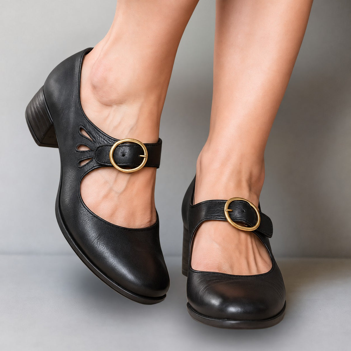 Women's Mary Jane Block Heel Shoes