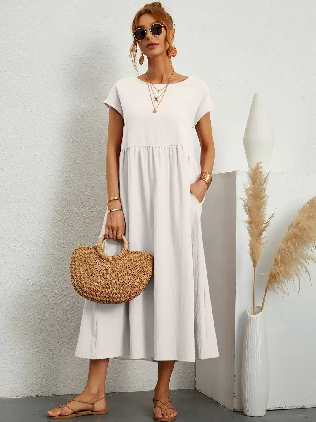 Elegantes Alltagskleid mit zeitlosem Design für Damen