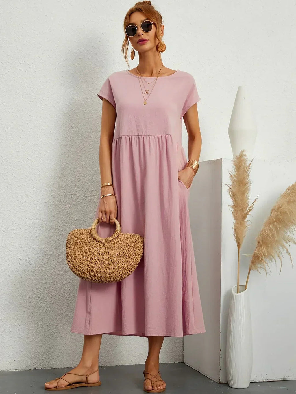Elegantes Alltagskleid mit zeitlosem Design für Damen