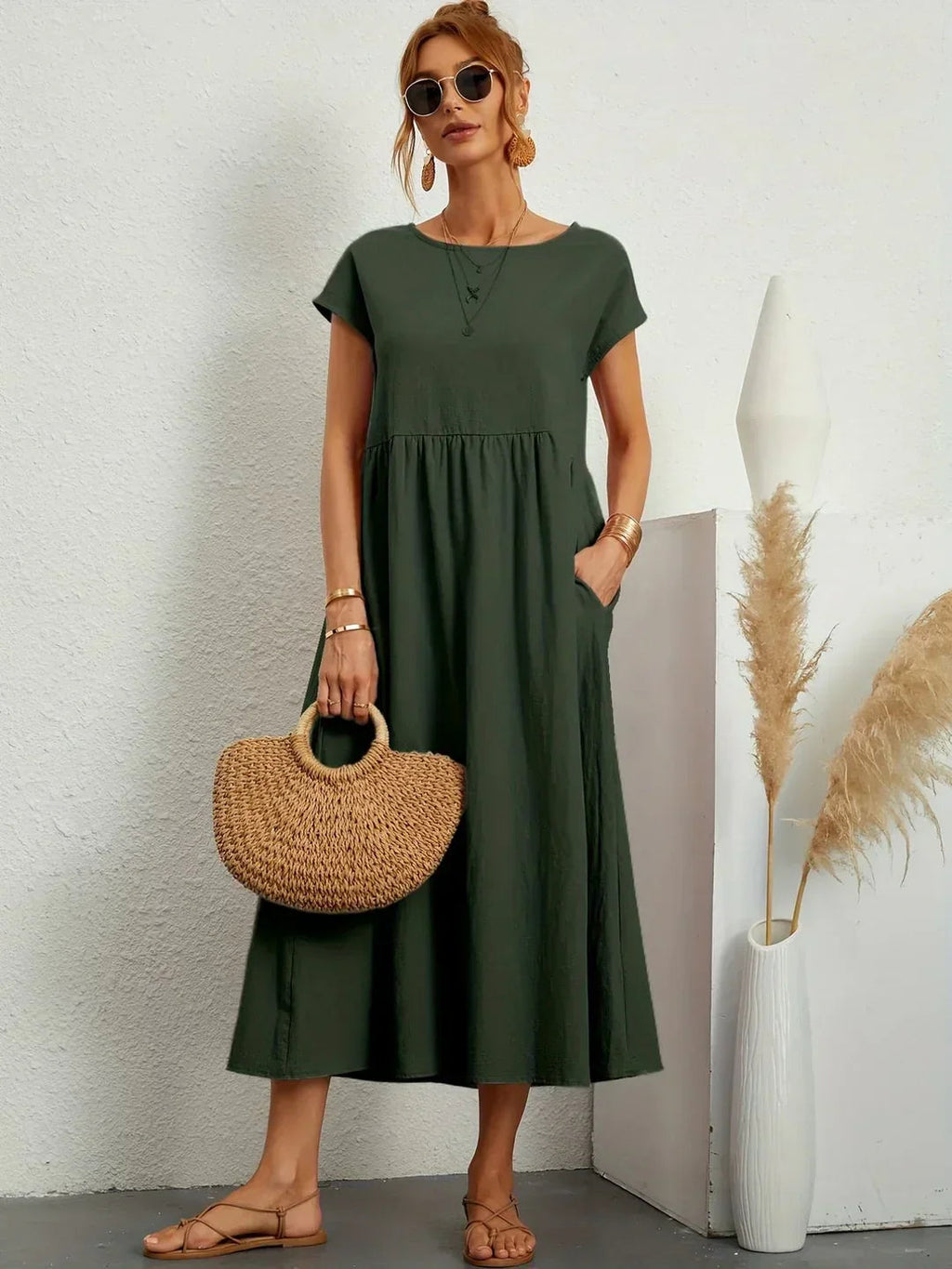 Elegantes Alltagskleid mit zeitlosem Design für Damen
