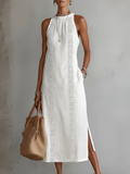 Leichtes ärmelloses Flow-Kleid für Damen