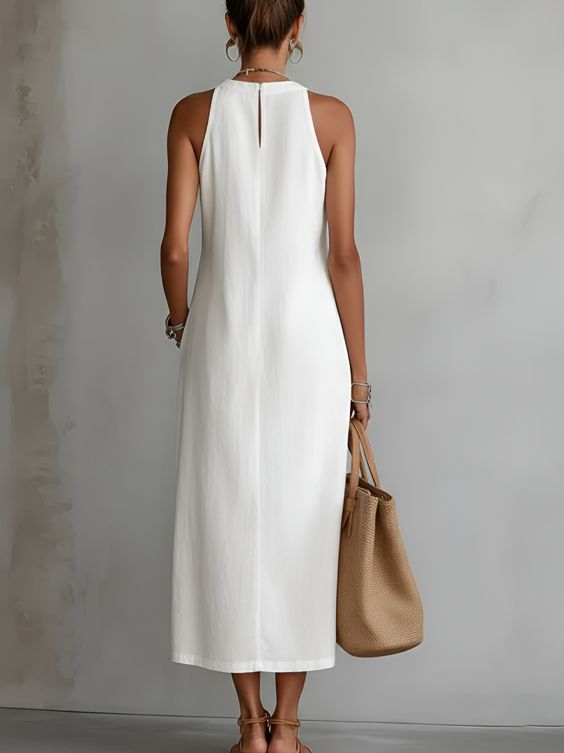Leichtes ärmelloses Flow-Kleid für Damen