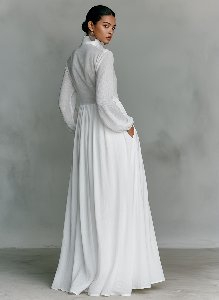 Elegantes Flow-Kleid mit fließender Silhouette