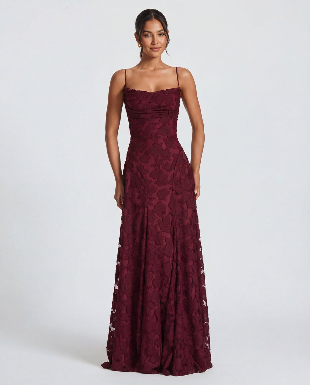 Stilvolles Maxikleid mit Blumenmuster