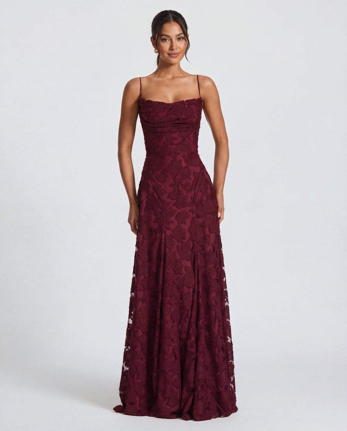 Stilvolles Maxikleid mit Blumenmuster