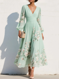 Elegantes Midikleid mit floralem Design
