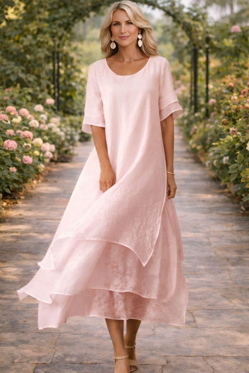 Elegantes Kleid mit fließendem Schnitt