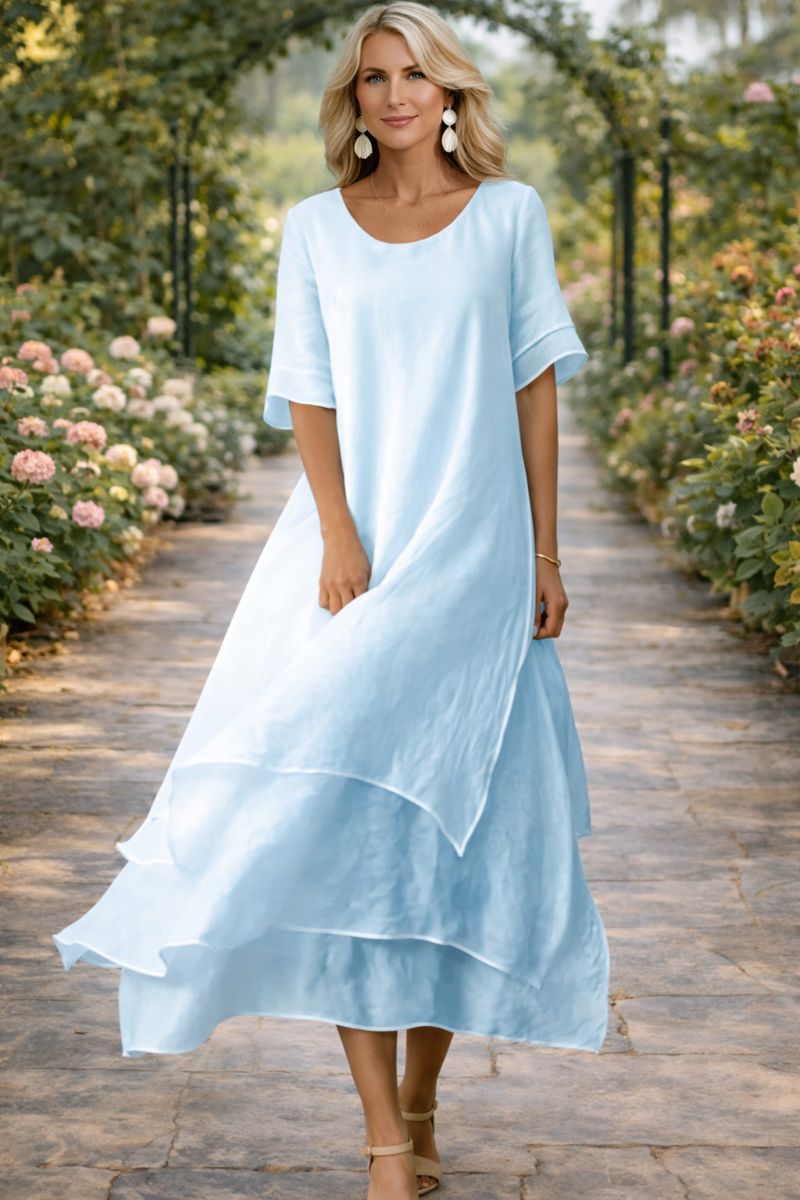 Elegantes Kleid mit fließendem Schnitt