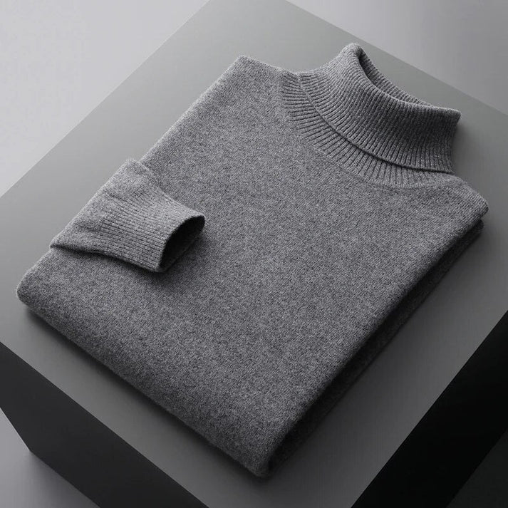 Leon | Luxuriöser Herren Rollkragenpullover Aus 100% Kaschmir