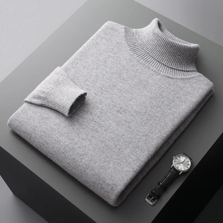 Leon | Luxuriöser Herren Rollkragenpullover Aus 100% Kaschmir