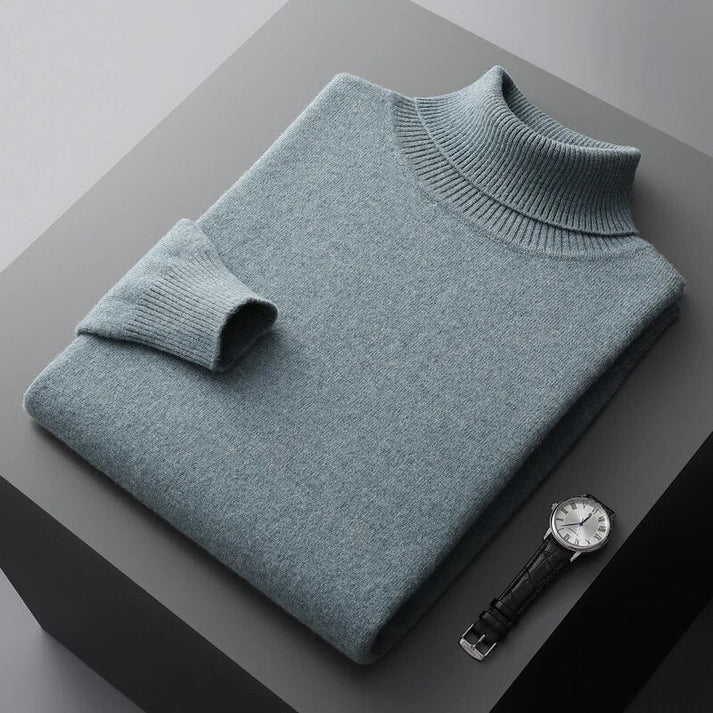 Leon | Luxuriöser Herren Rollkragenpullover Aus 100% Kaschmir