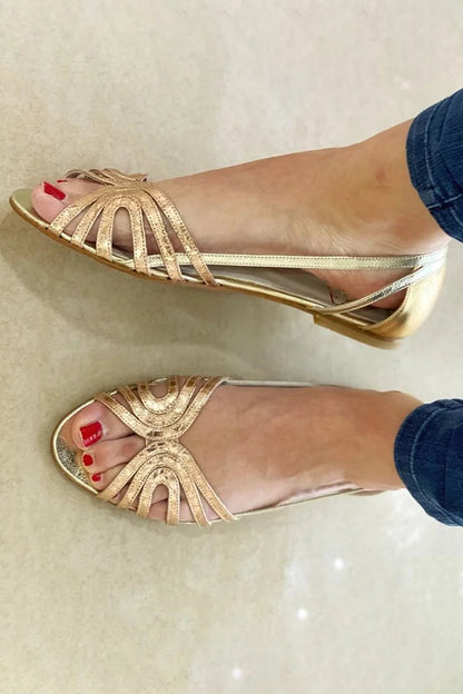 Women's Strappy Flat Slingback Sandals