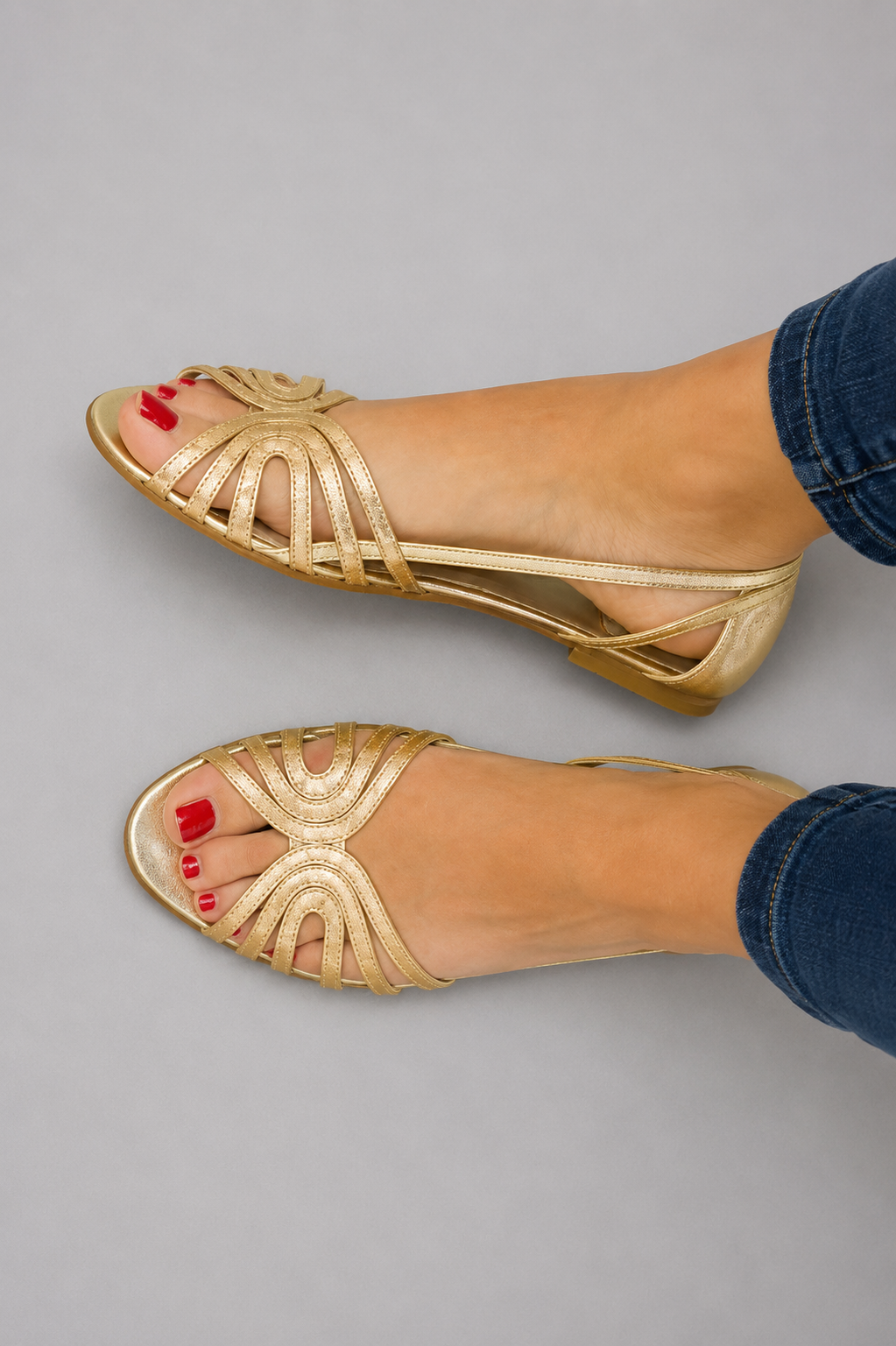 Women's Strappy Flat Slingback Sandals