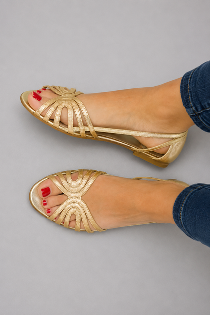 Women's Strappy Flat Slingback Sandals