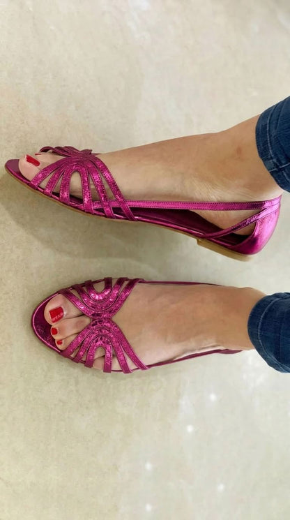 Women's Strappy Flat Slingback Sandals
