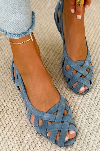 Women's Woven Slip On Sandals