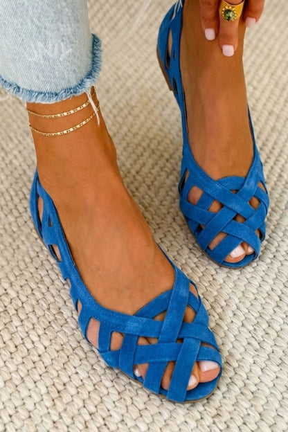 Women's Woven Slip On Sandals