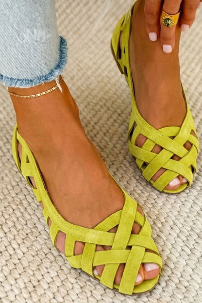 Women's Woven Slip On Sandals