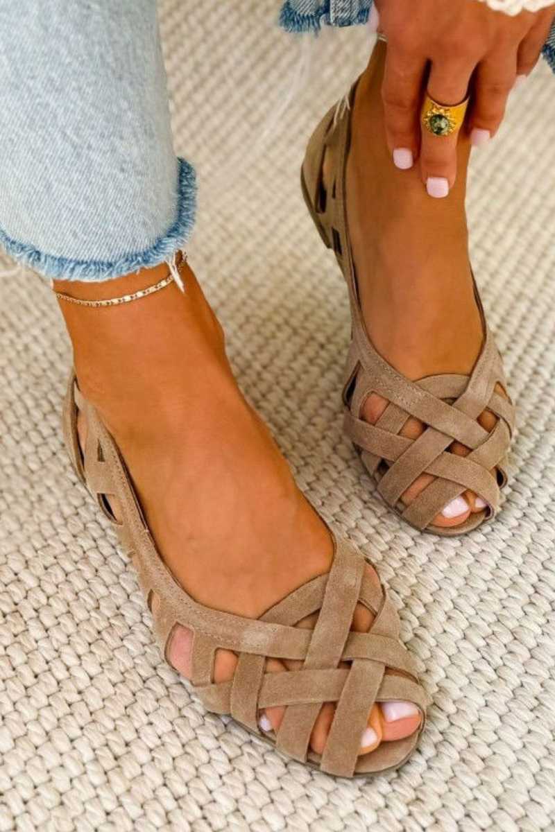 Women's Woven Slip On Sandals