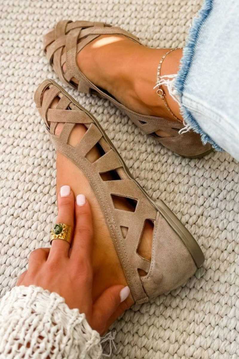 Women's Woven Slip On Sandals