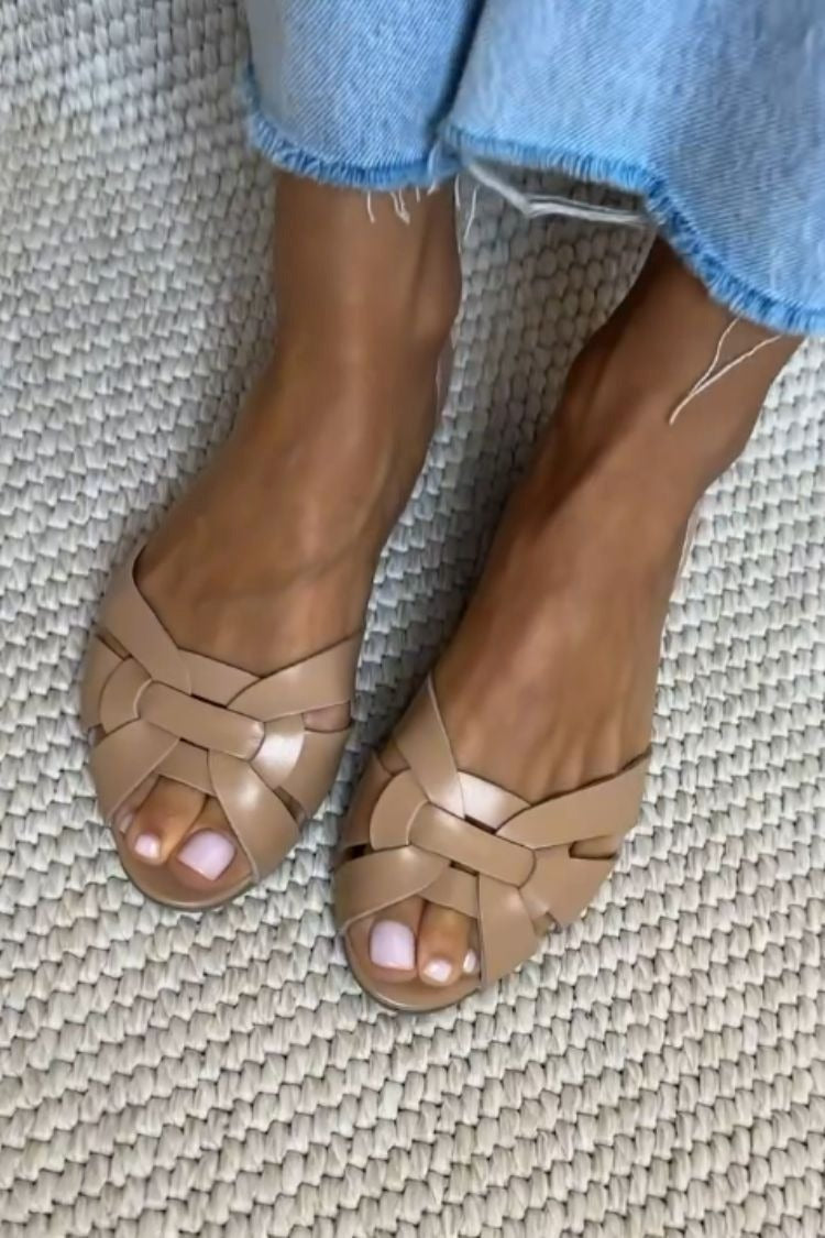 Women's Woven Flat Sandals