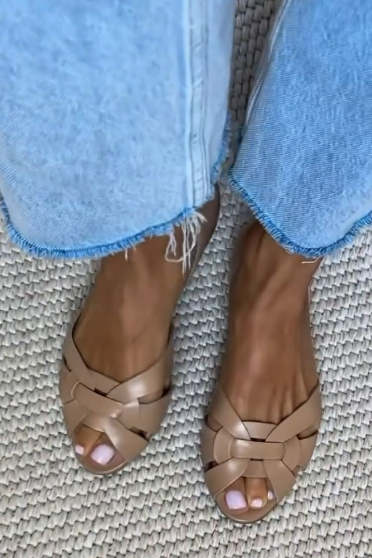 Women's Woven Flat Sandals
