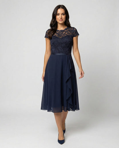 Women's Ruffle Cascade Races Dress