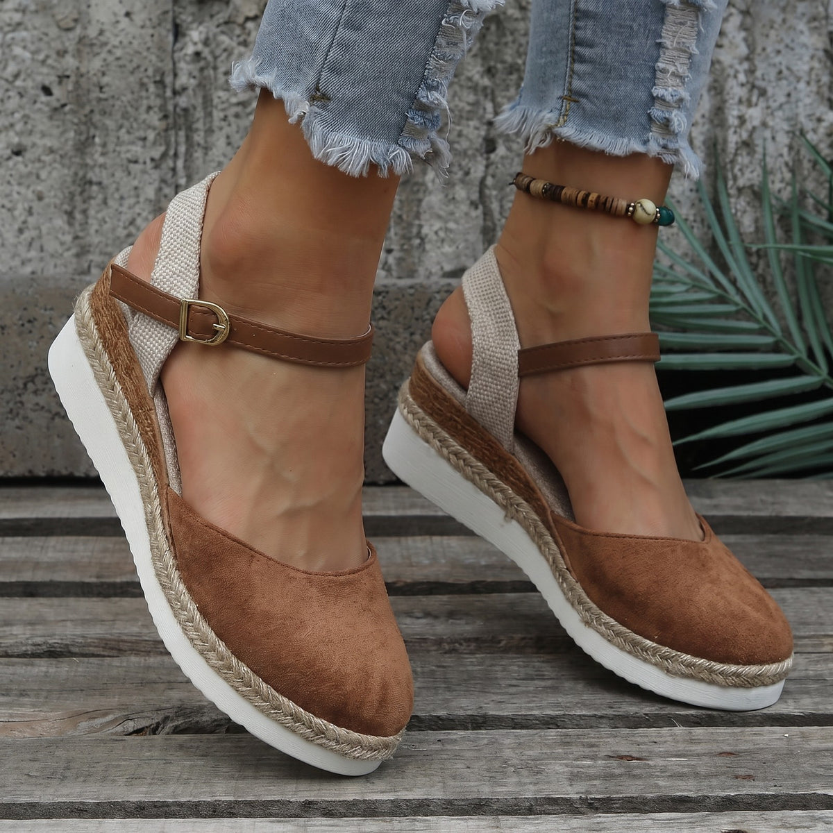 Women's Mary Jane Espadrille Wedges
