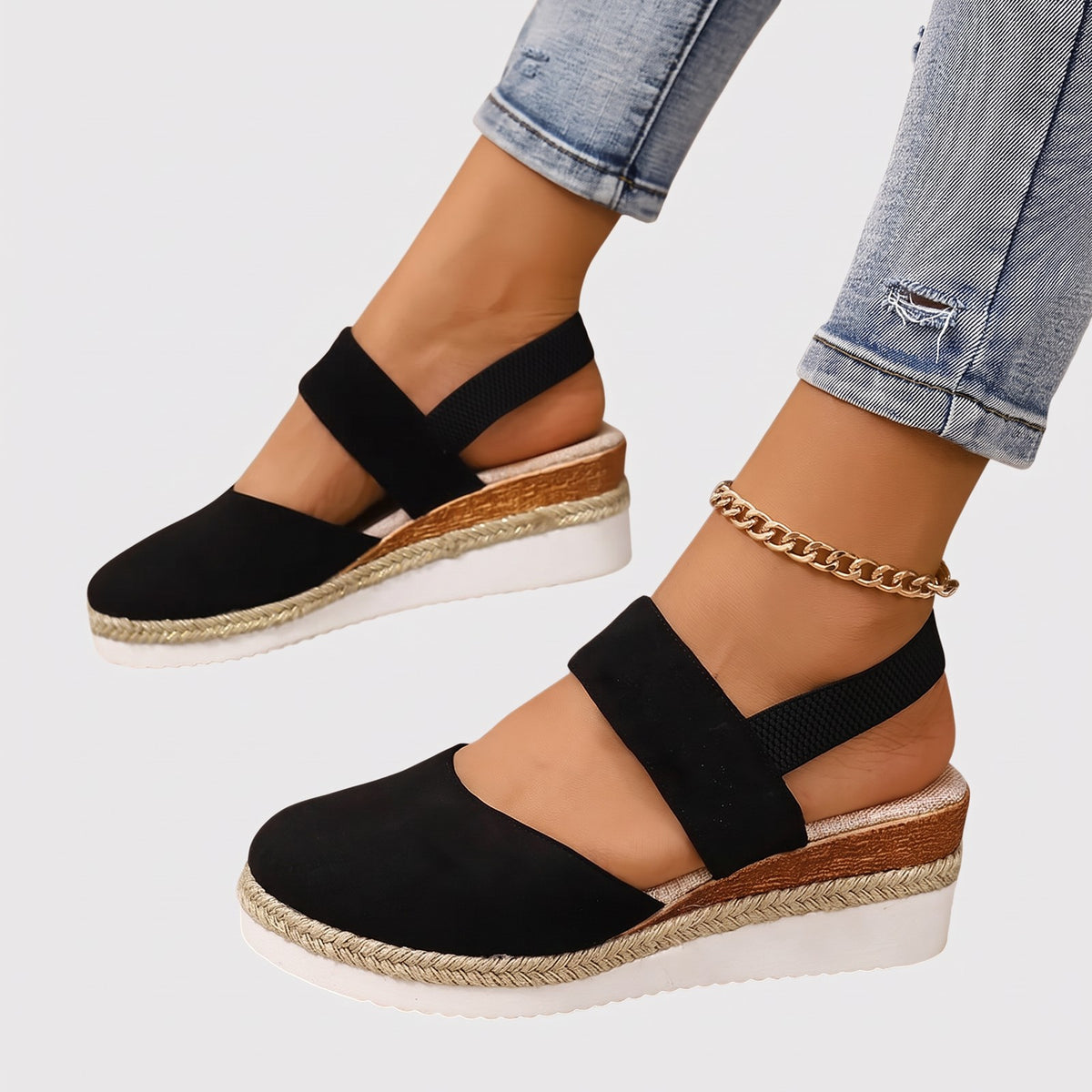 Women's Closed Toe Wedge Sandals