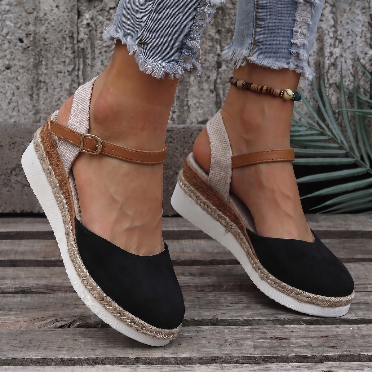 Women's Mary Jane Espadrille Wedges