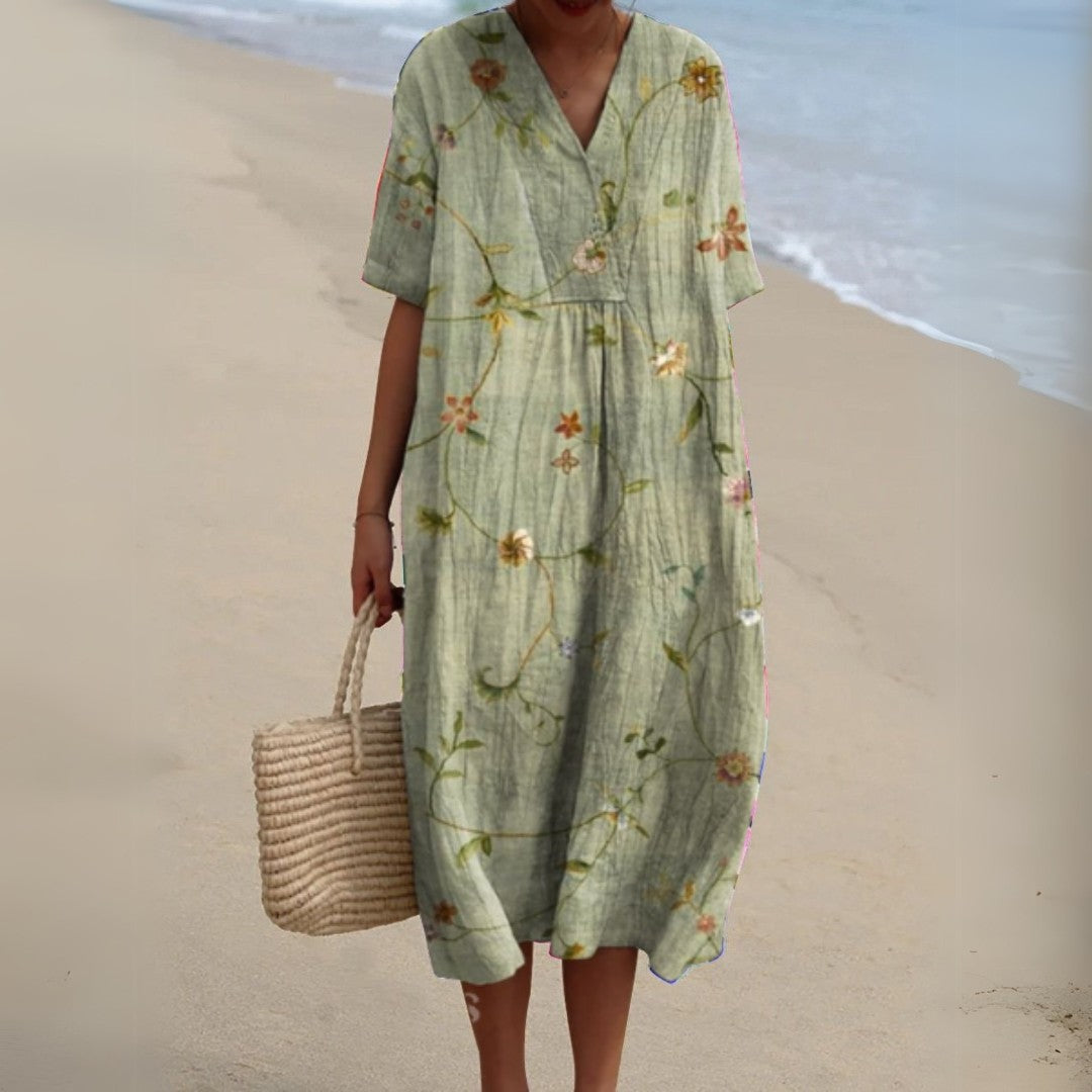 Women's Floral Summer Midi Dress