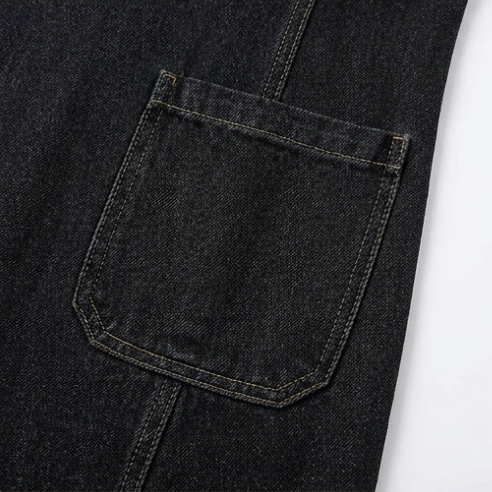 Women's Short Sleeve Denim Shift Dress