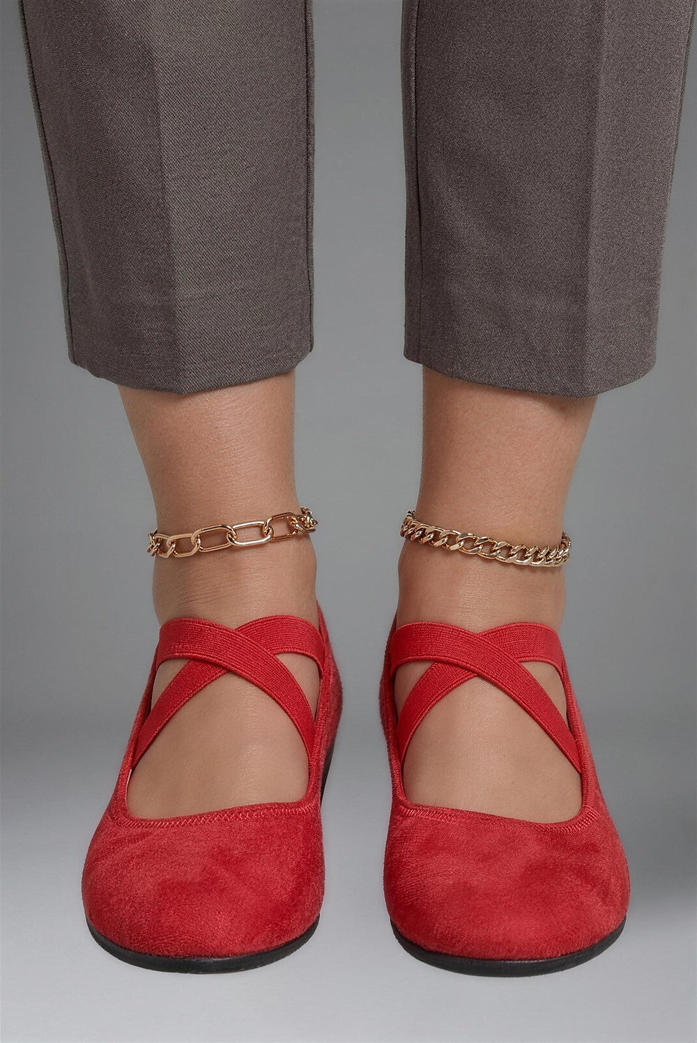 Women's Low Wedge Shoes with Ankle Strap