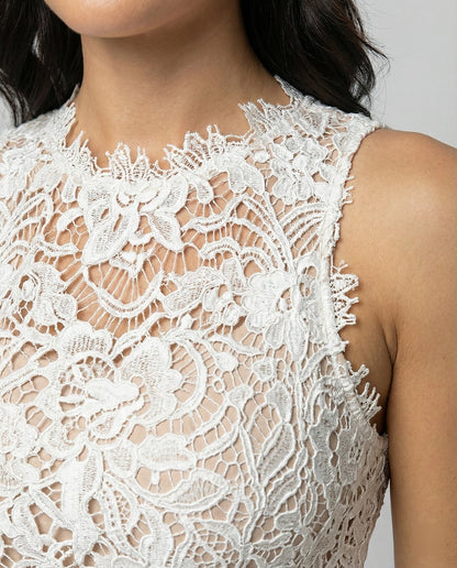Women's Lace Chiffon Maxi Formal Dress
